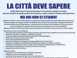 MARANO: L’amministrazione comunale risponde agli attacchi dell’opposizione attraverso un manifesto affisso in città.